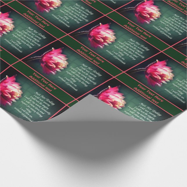 Papier Cadeau Juste Pour Aujourd'Hui Flower Reiki Inspiration (Coin)
