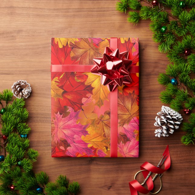 Papier Cadeau Kaleidoscope d'automne : Des feuilles d'automne vi (Cadeau de vacances)
