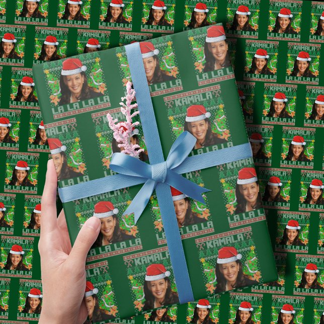 Papier Cadeau Kamala Harris Noël (Créateur téléchargé)