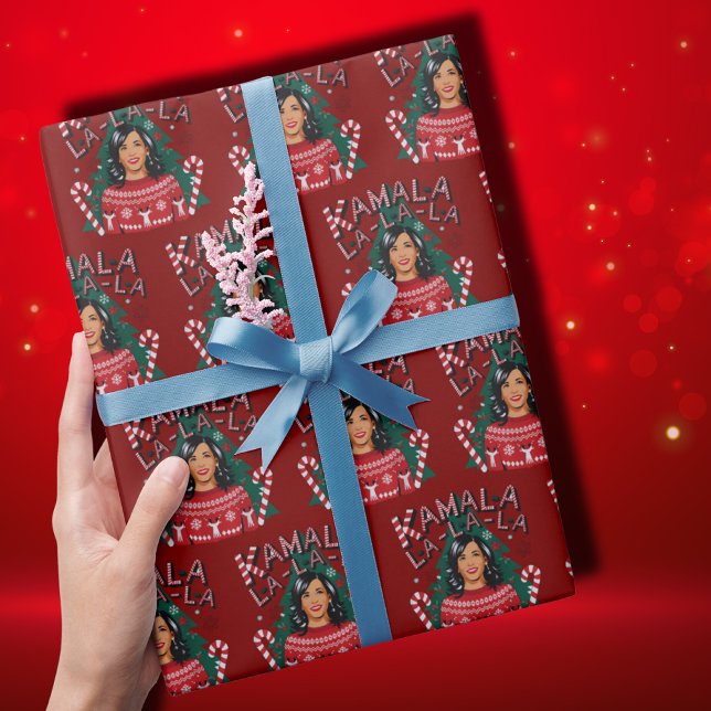 Papier Cadeau Kamala-la-la-la Funny Christmas Kamala Harris (Créateur téléchargé)