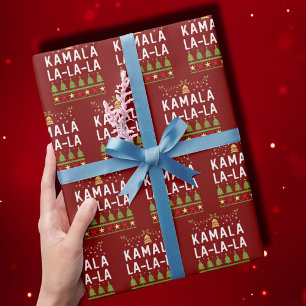Papier Cadeau Kamala La La La Funny Harris Noël laid
