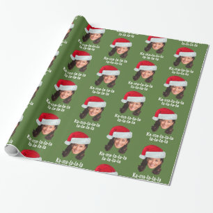 Papier Cadeau Kamala Santa Hat - Biden Harris 2020 drôle de vac