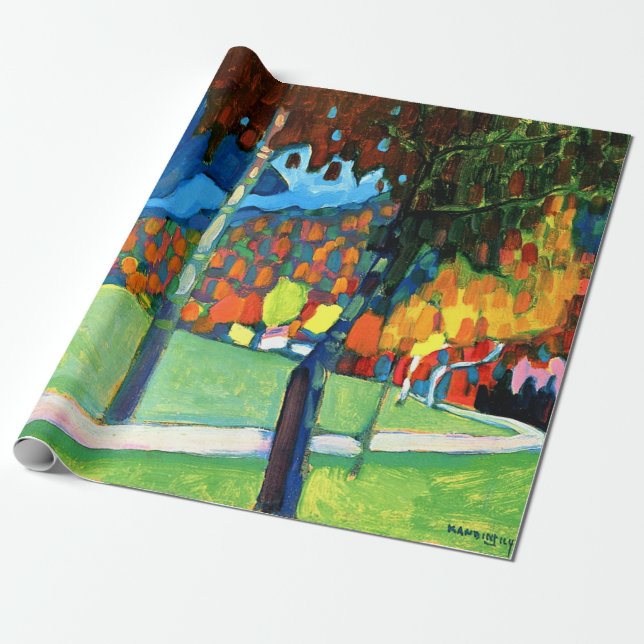 Papier Cadeau Kandinsky - Étude d'automne à Oberau (Déroulé)