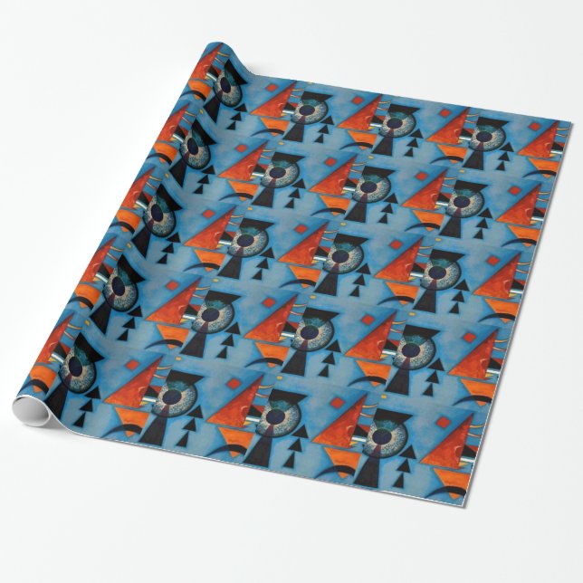Papier Cadeau Kandinsky Soft Hard Abstrait (Déroulé)