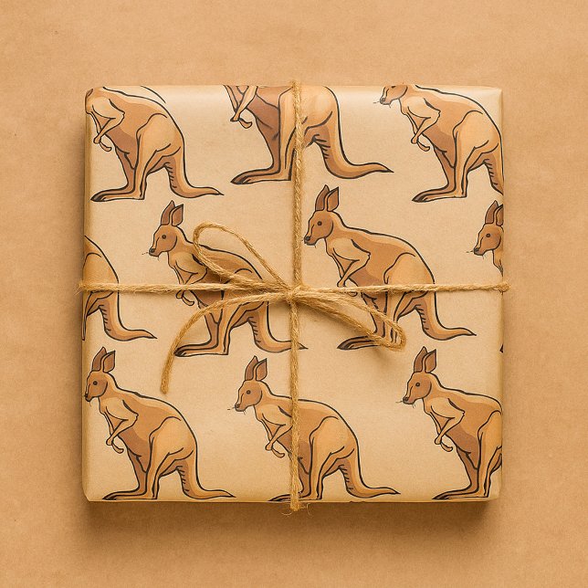Papier Cadeau Kangaroo (Créateur téléchargé)