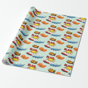 Papier Cadeau Kapow ! Blam ! Pow ! Aaagh !