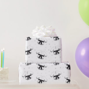Papier Cadeau Karate Motif