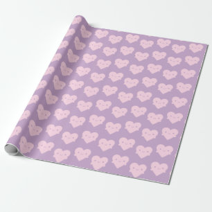Papier Cadeau Kawaii Coeurs