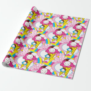 Papier Cadeau Kawaii Crème de glace Uber mignonne