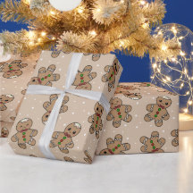 Kawaii Gingerbread Homme Motif