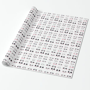Papier Cadeau kawaii kaomoji