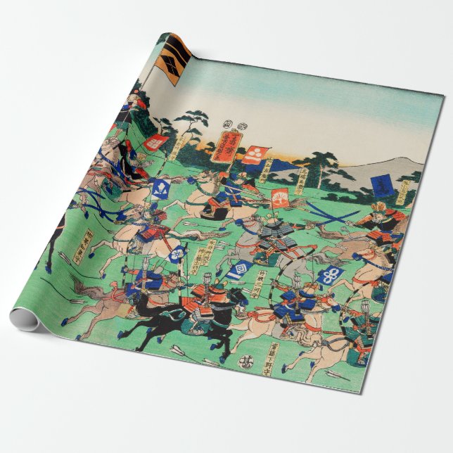 Papier Cadeau Kawanakajima no kassen (Bataille de Kawanakajima) (Déroulé)