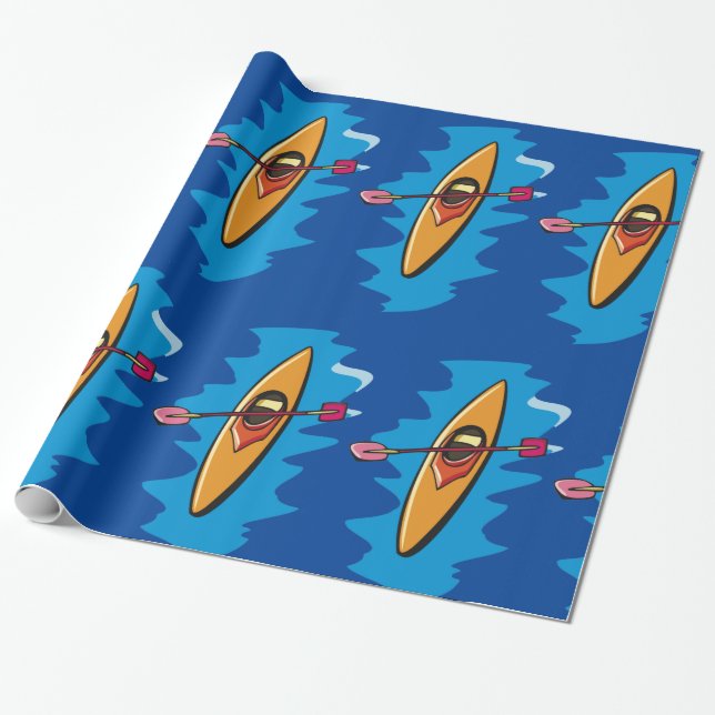 Papier Cadeau Kayak (Déroulé)
