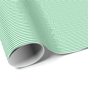 Papier Cadeau Kelly Green White Stripes St Patrick's Day 2024