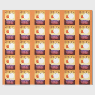 Papier Cadeau Kepler-16b : Coucher de soleil solaire binaire Bea