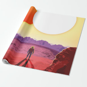 Papier Cadeau Kepler Space Voyage Destination Planète Aventure