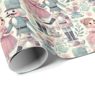 Papier Cadeau Kids Nutcracker Suite Marie Mouse King Pastels