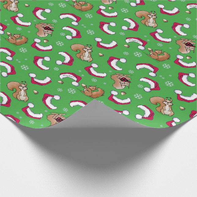 Papier Cadeau KiniArt Squirrel Noël Cadeau (Coin)