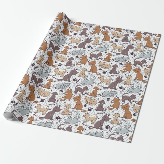 Papier Cadeau Kitty (Déroulé)