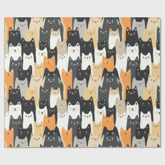 Papier Cadeau Kitty Cat-mouflage Cat Camo Wrapping Paper