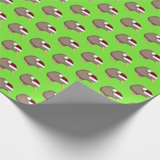 Papier Cadeau Kiwi de Noël (Coin)