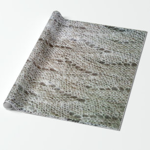 Papier Cadeau Knitted a lacé le motif