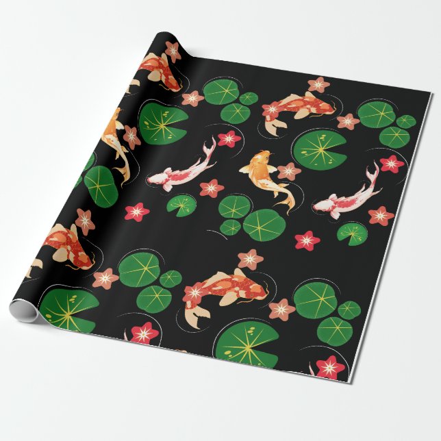 Papier Cadeau koi (Déroulé)
