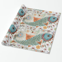 Koi Fish Art , Papier à envelopper