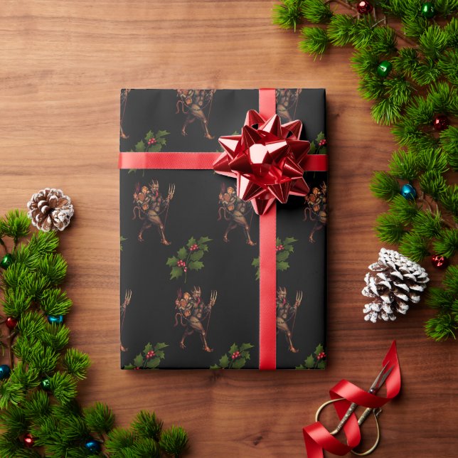 Papier Cadeau Krampus (Cadeau de vacances)