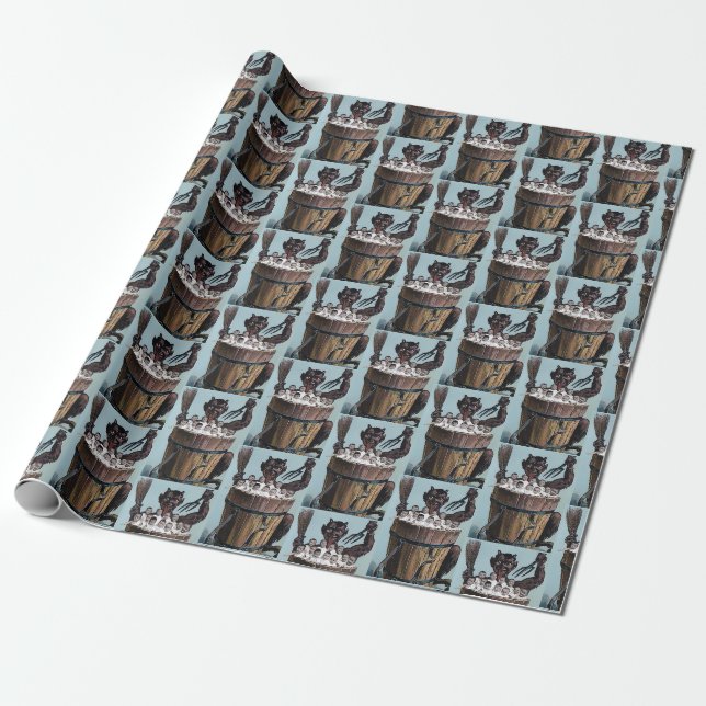 Papier Cadeau Krampus déplaisant (Déroulé)