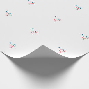 Papier Cadeau L. A. Girl Los Angeles Moderne Minimaliste Simple