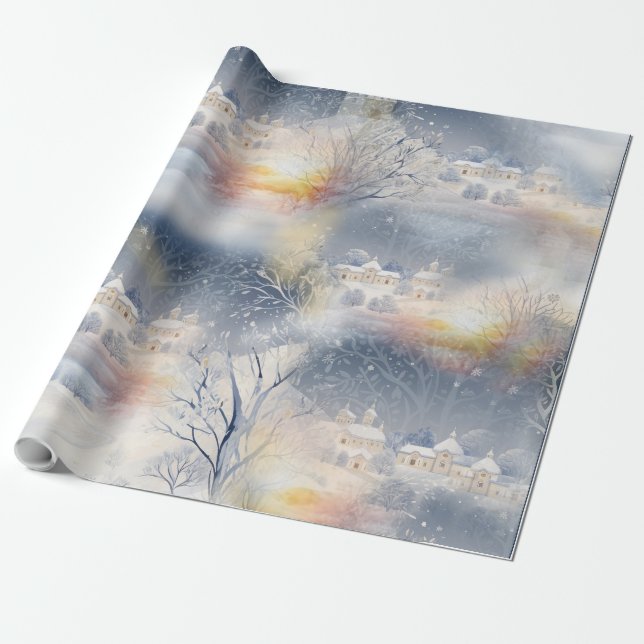 Papier Cadeau La chaleur du soleil en hiver (Déroulé)