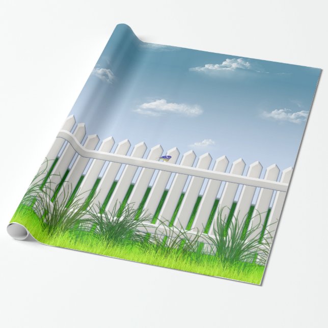 Papier Cadeau La clôture du jardin (Déroulé)