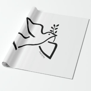 Papier Cadeau La colombe de la paix