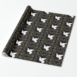 Papier Cadeau La colombe de Noël de Noël
