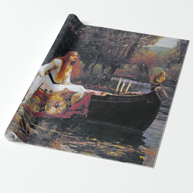 Papier Cadeau La Dame de Shalott, John William Waterhouse (Déroulé)