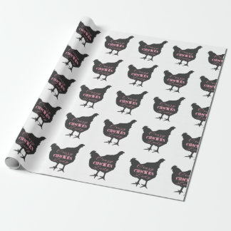 Papier Cadeau La dame folle du poulet