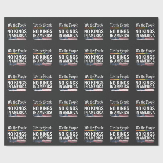 Papier Cadeau La démocratie n'a pas le statut de reine Librety U (Plat)