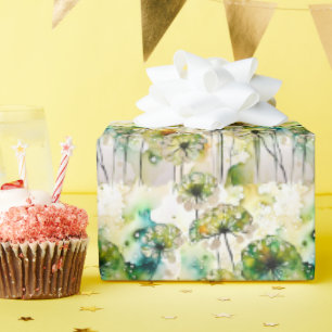 Papier Cadeau La dentelle et les bulles de la reine Anne Abstrai