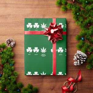 Papier Cadeau La fête drôle de Saint-Patrick pour les gars 