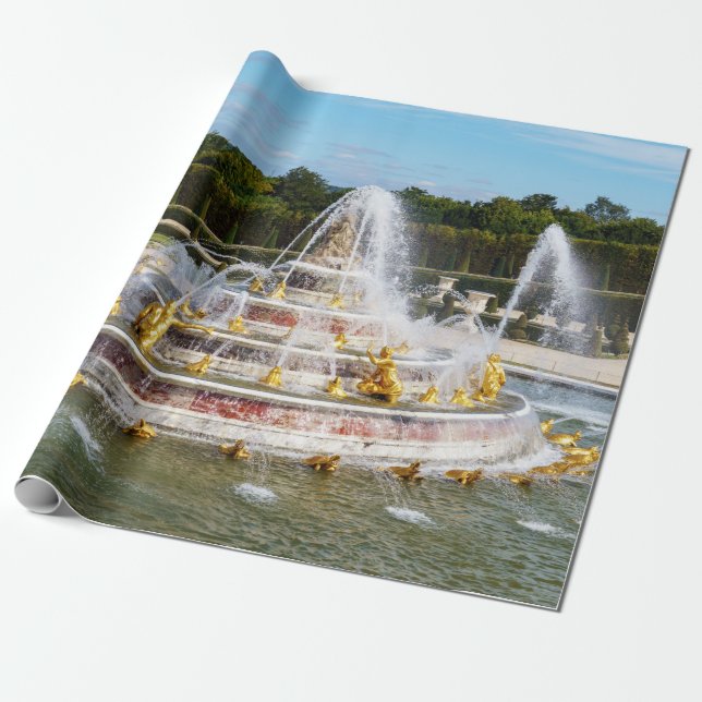 Papier Cadeau La Fontaine de Latona dans les jardins de Versaill (Déroulé)