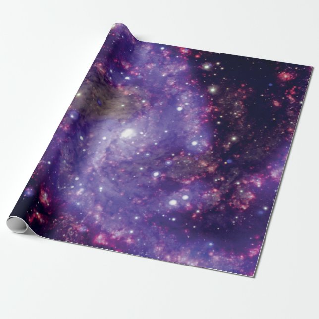 Papier Cadeau La Galaxie des feux d'artifice (Déroulé)