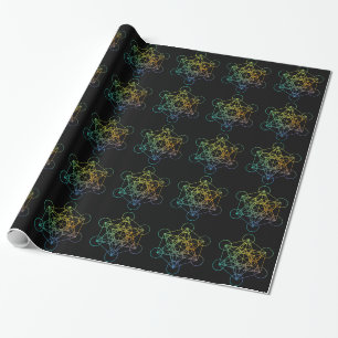 Papier Cadeau La géométrie sacrée de cube en Metatron