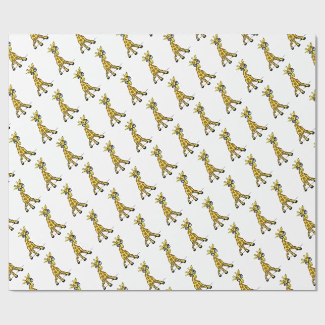 Papier Cadeau La girafe d'Anna (Plat)