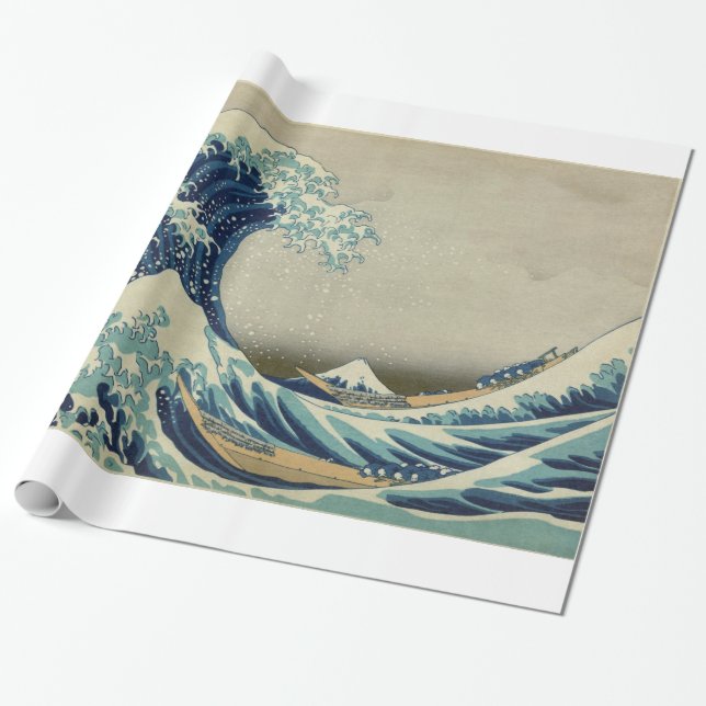 Papier Cadeau La Grande Vague (Déroulé)