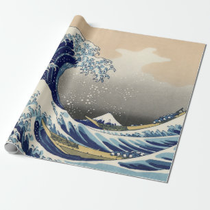 Papier Cadeau La Grande Vague au large de Kanagawa Hokusai