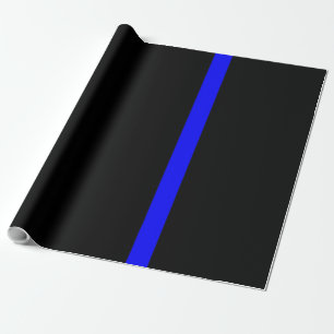 Papier Cadeau La Ligne bleue symbolisée par Thin Line
