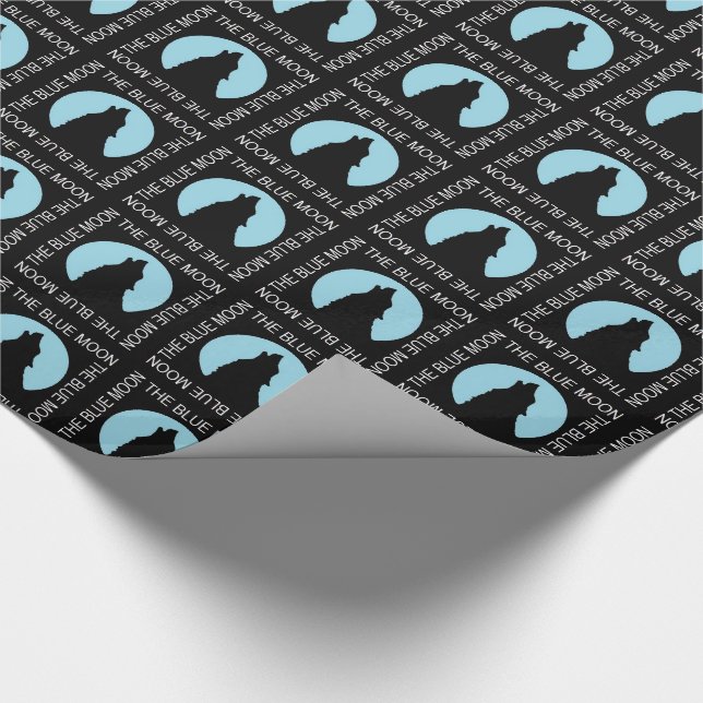Papier Cadeau La Lune Bleue, Papier à enveloppement Halloween (Coin)