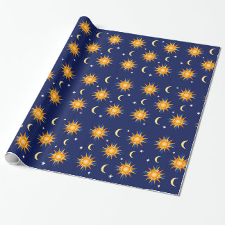 Papier Cadeau La lune originale de Sun tient le premier rôle