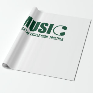 Papier Cadeau La Musique Rassemble Les Gens